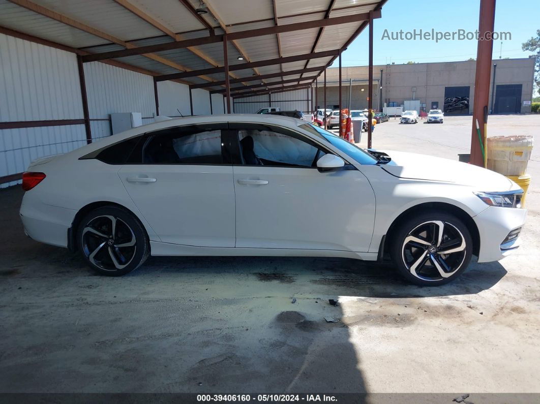 2018 Honda Accord Sport White vin: 1HGCV1F32JA233896