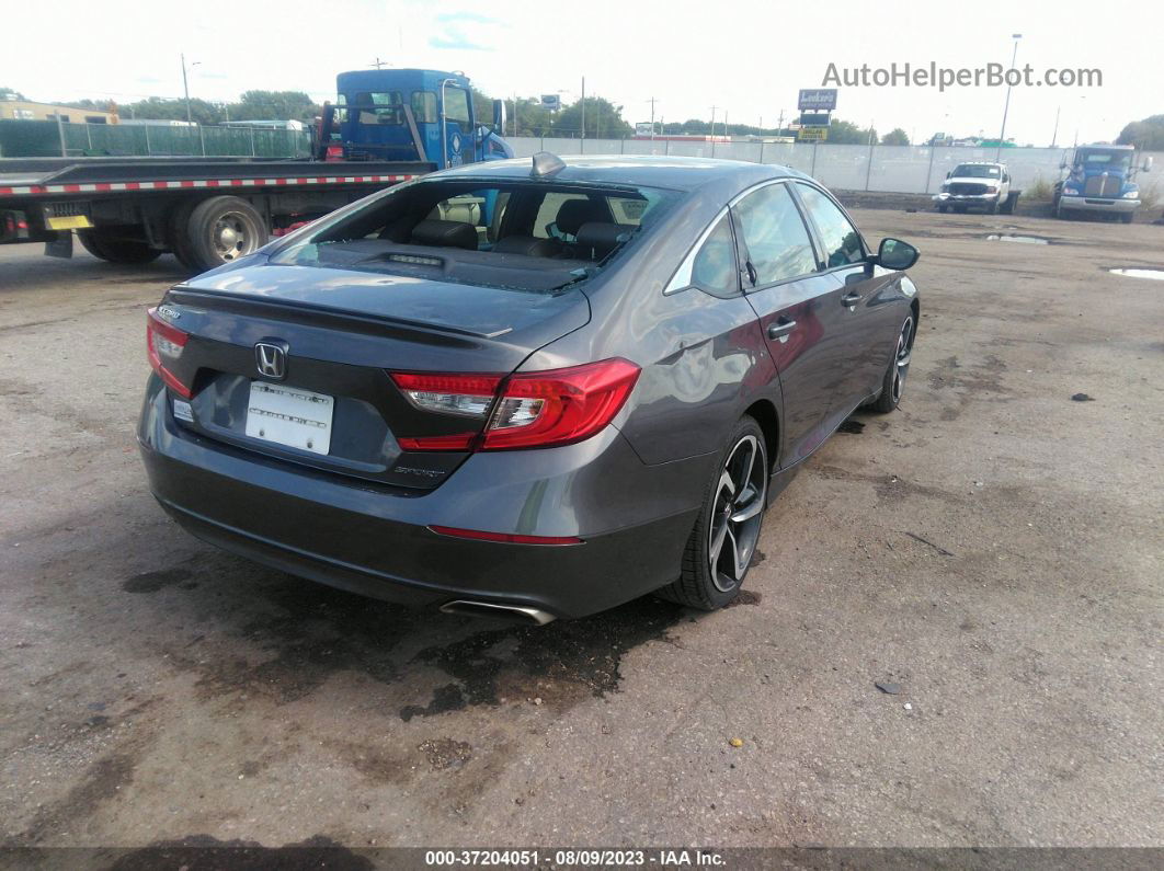 2018 Honda Accord Sedan Sport 1.5t Gray vin: 1HGCV1F32JA259530