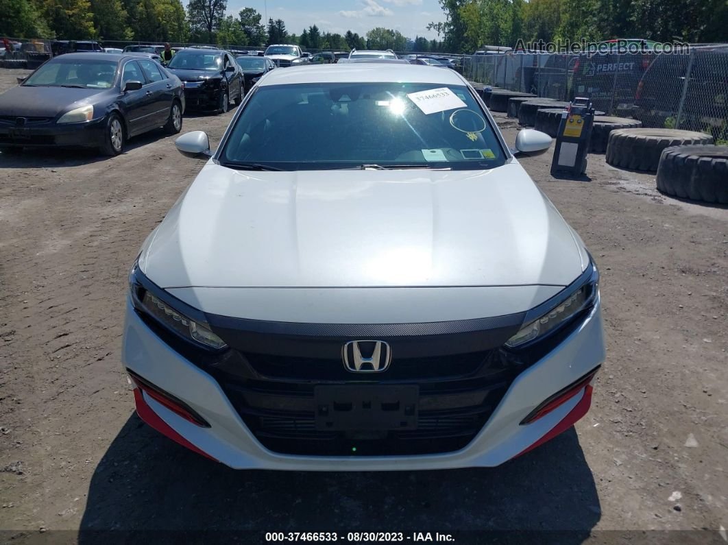 2018 Honda Accord Sedan Sport 1.5t Белый vin: 1HGCV1F32JA262153