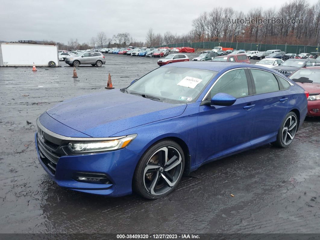 2019 Honda Accord Sport Blue vin: 1HGCV1F32KA019573