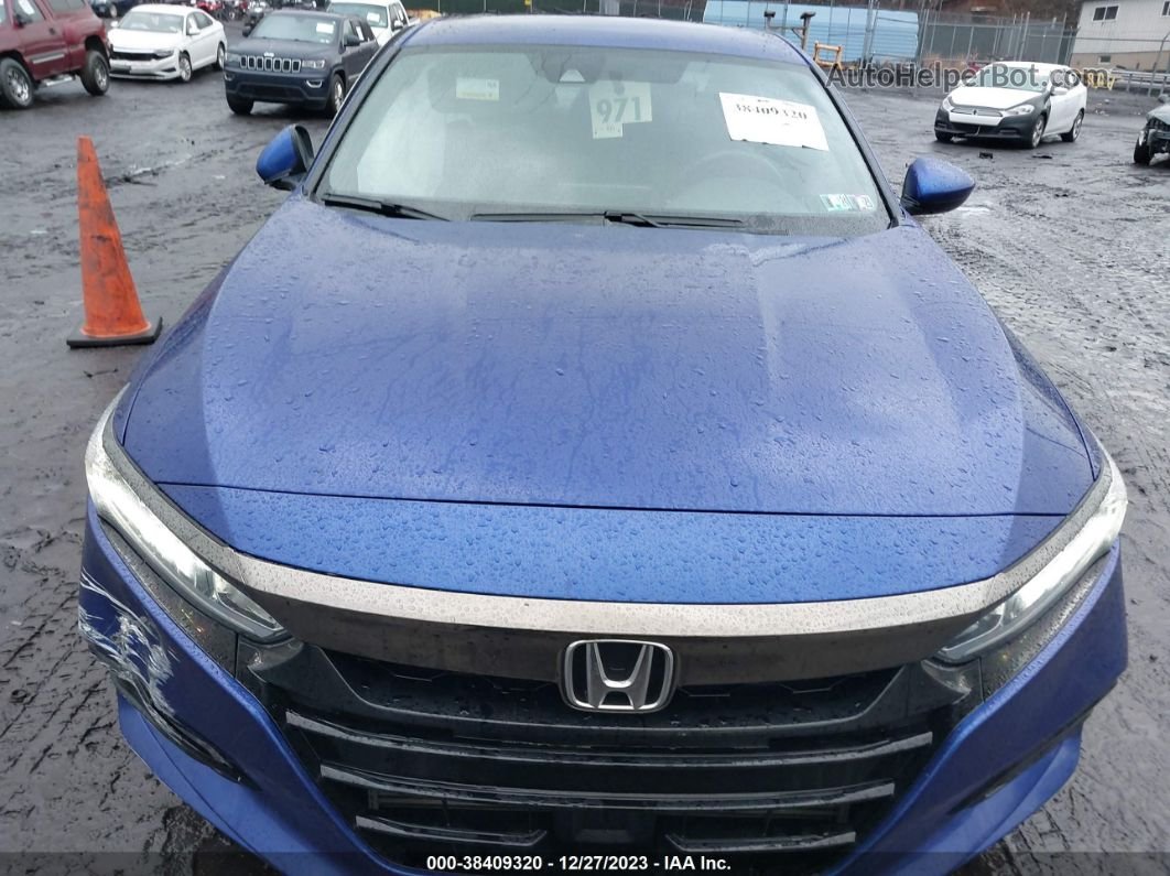 2019 Honda Accord Sport Blue vin: 1HGCV1F32KA019573