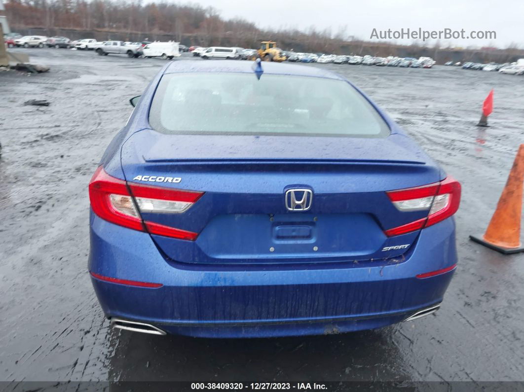 2019 Honda Accord Sport Синий vin: 1HGCV1F32KA019573