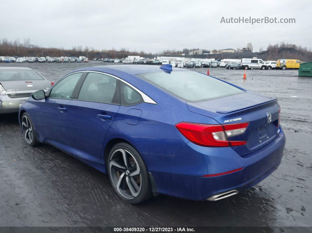 2019 Honda Accord Sport Синий vin: 1HGCV1F32KA019573