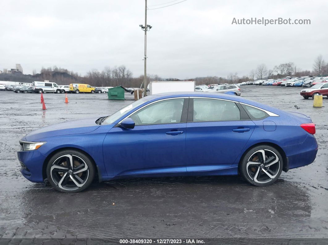 2019 Honda Accord Sport Синий vin: 1HGCV1F32KA019573