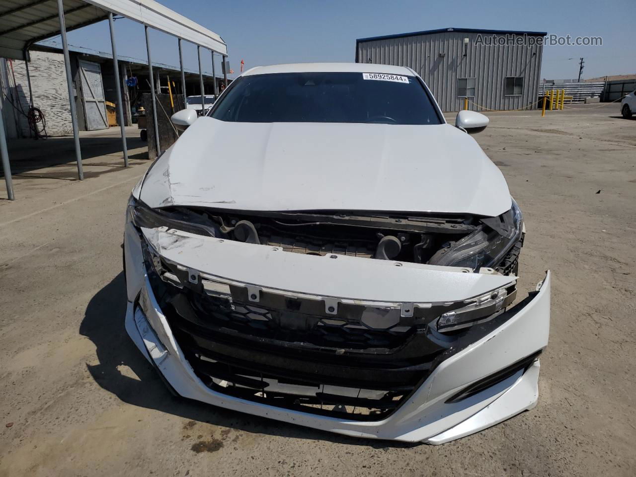 2019 Honda Accord Sport White vin: 1HGCV1F32KA031626