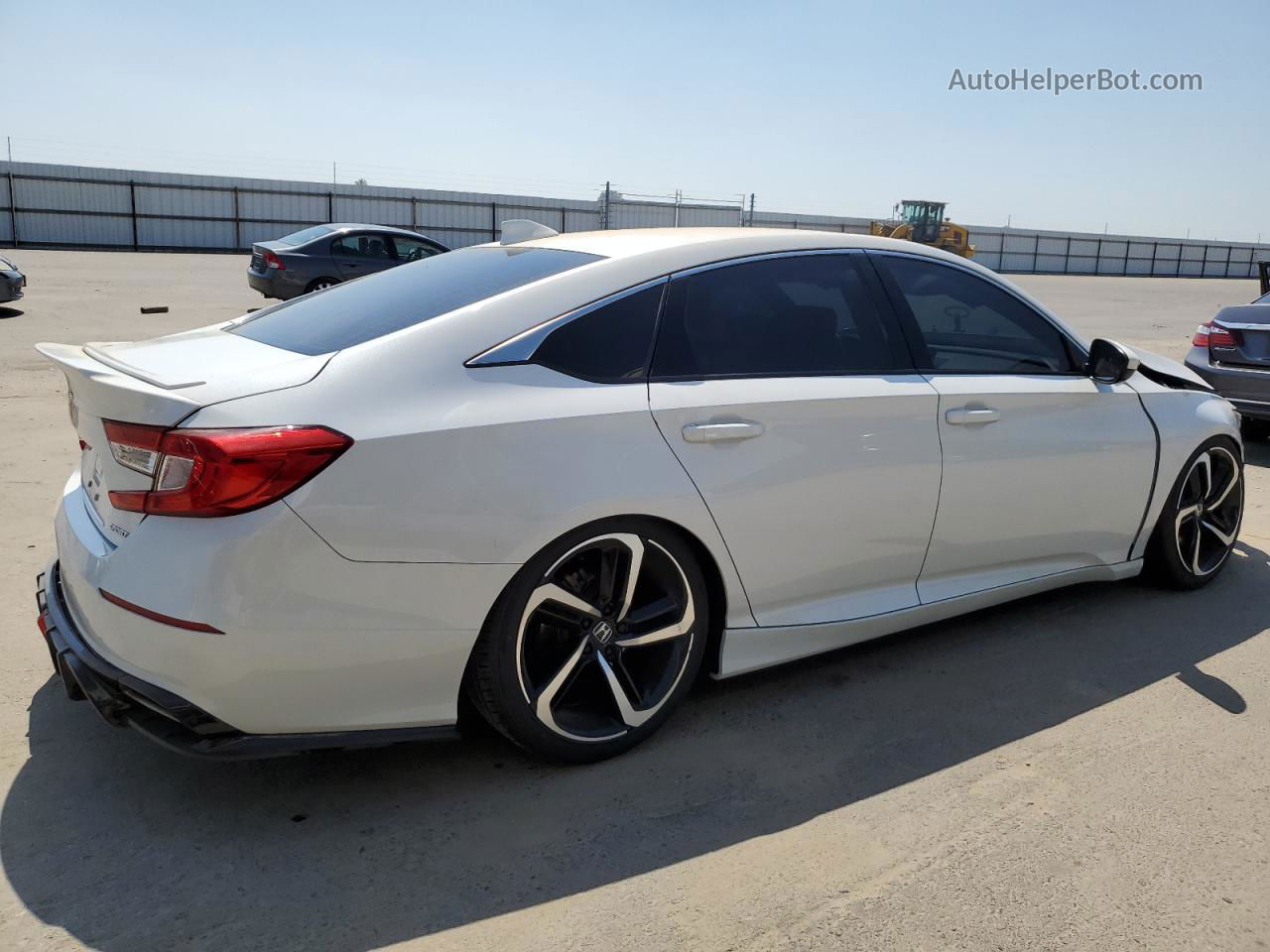 2019 Honda Accord Sport White vin: 1HGCV1F32KA031626