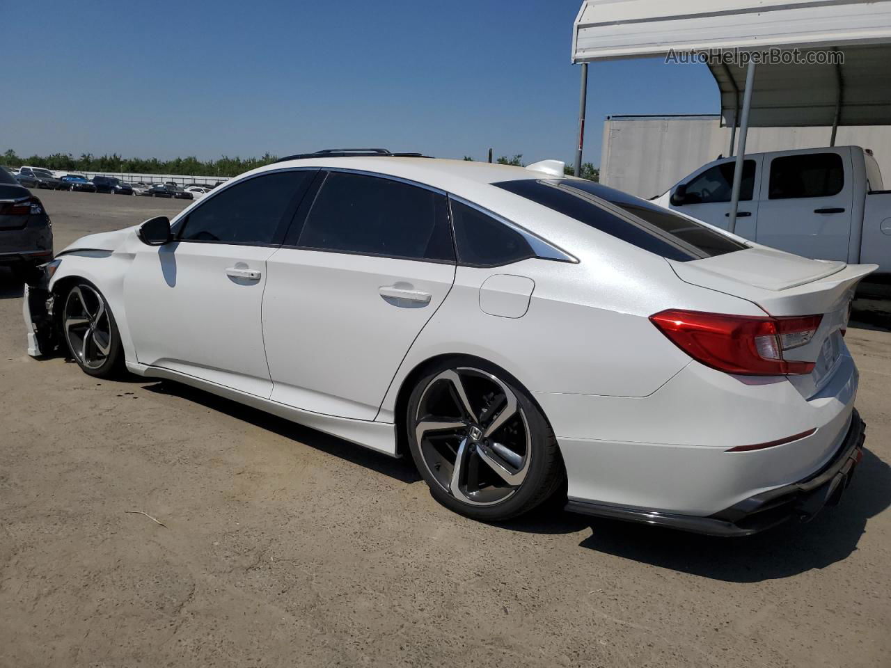 2019 Honda Accord Sport White vin: 1HGCV1F32KA031626