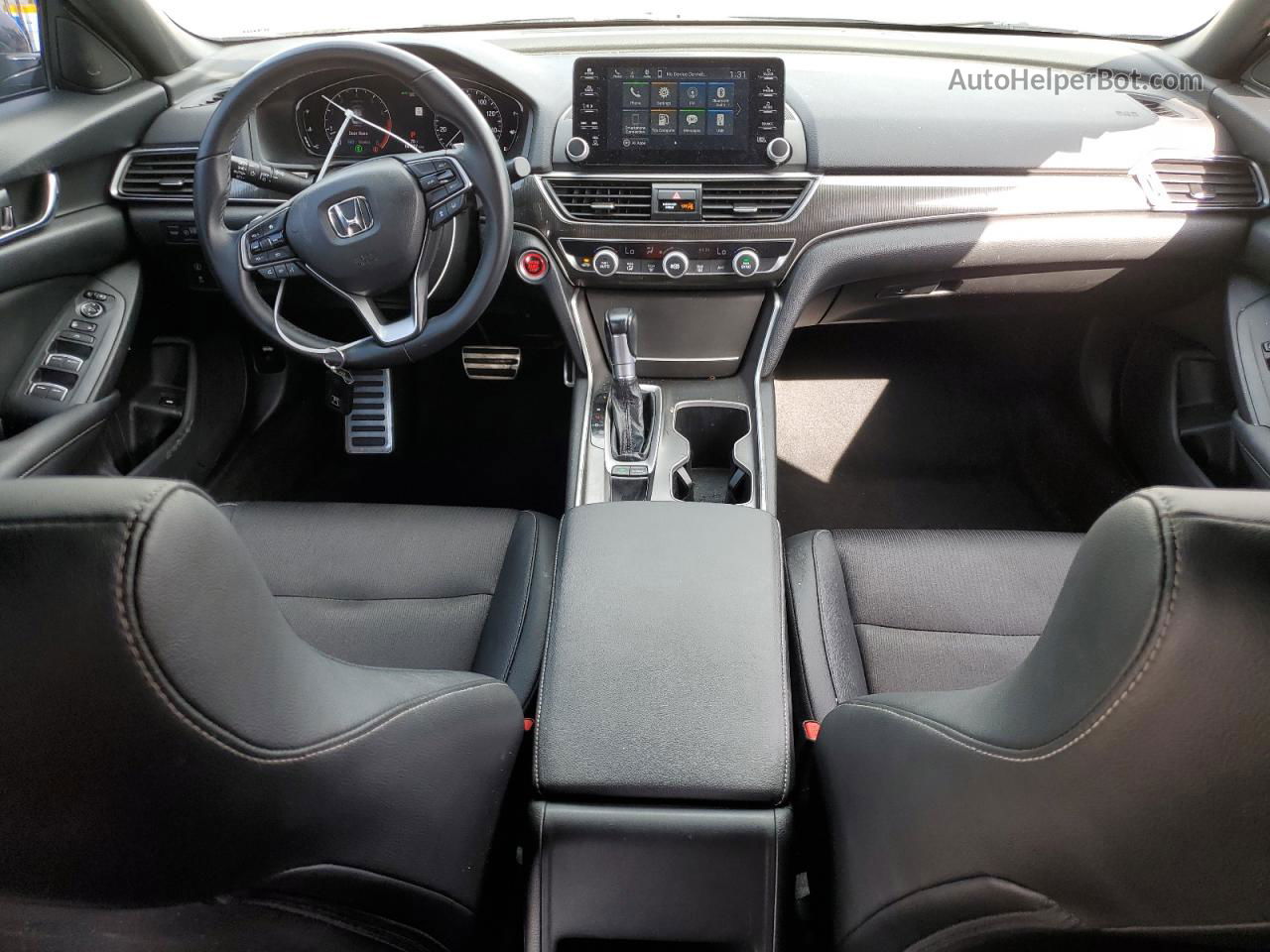 2019 Honda Accord Sport Серый vin: 1HGCV1F32KA034428