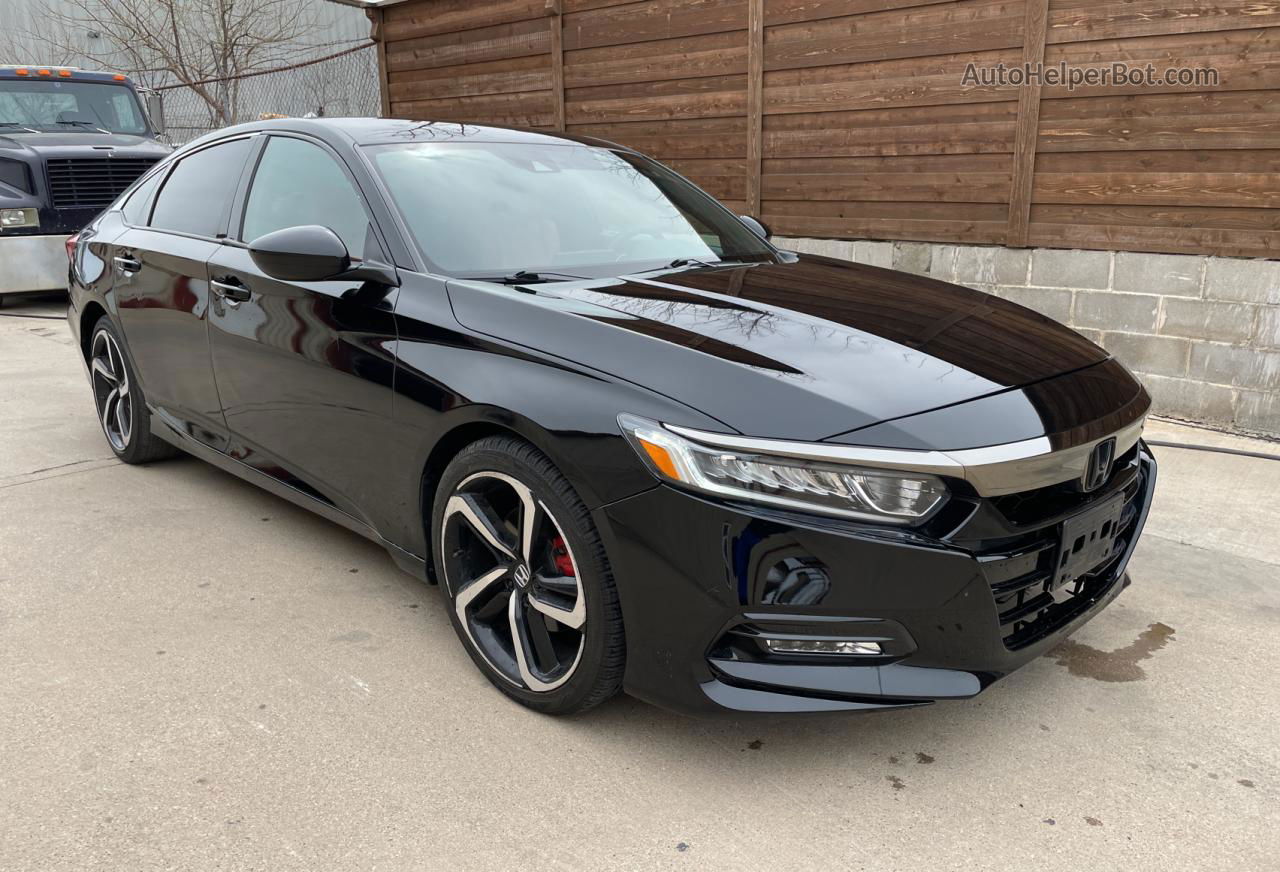 2019 Honda Accord Sport Black vin: 1HGCV1F32KA036342