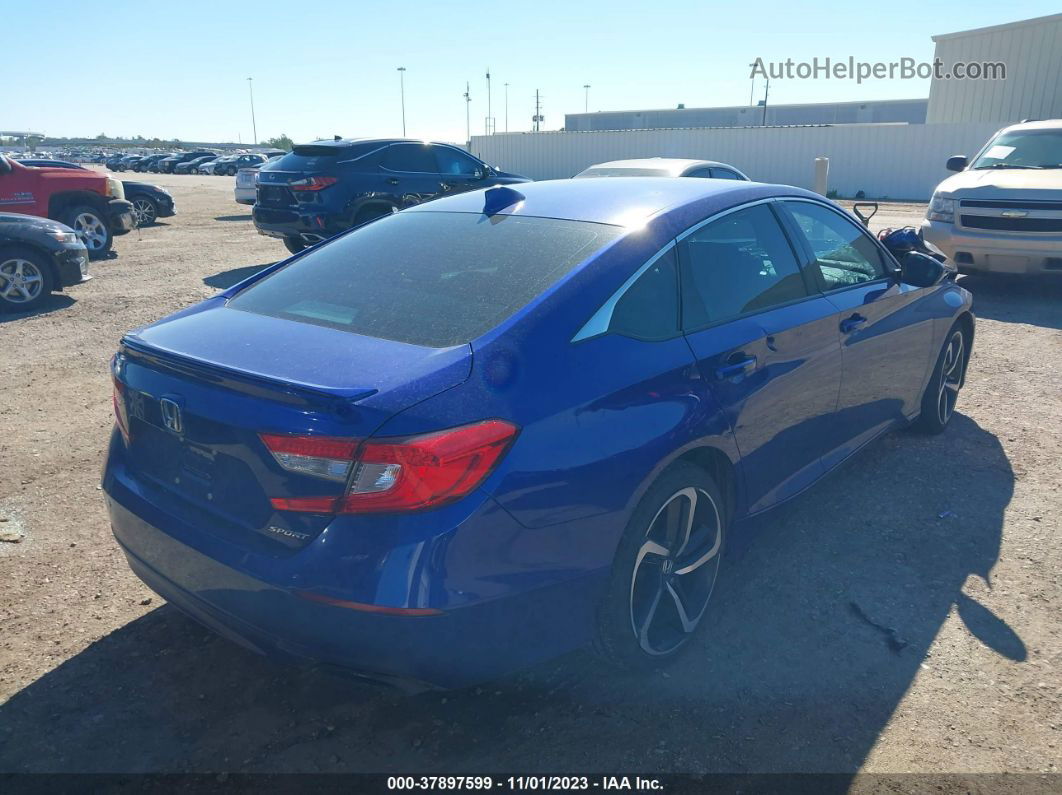 2019 Honda Accord Sedan Sport 1.5t Blue vin: 1HGCV1F32KA043906