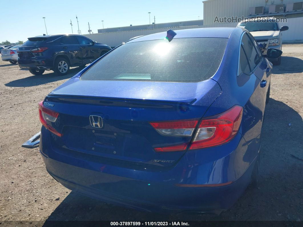 2019 Honda Accord Sedan Sport 1.5t Blue vin: 1HGCV1F32KA043906