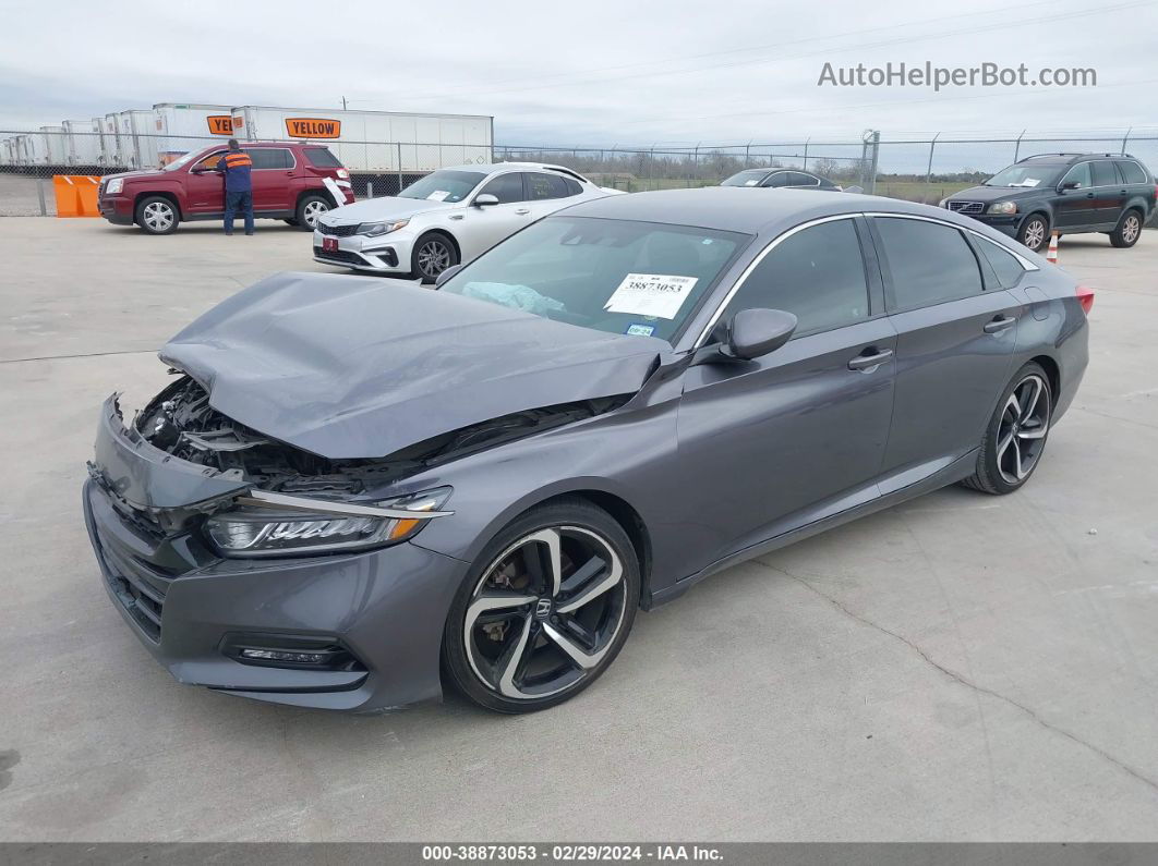 2019 Honda Accord Sport Gray vin: 1HGCV1F32KA049706