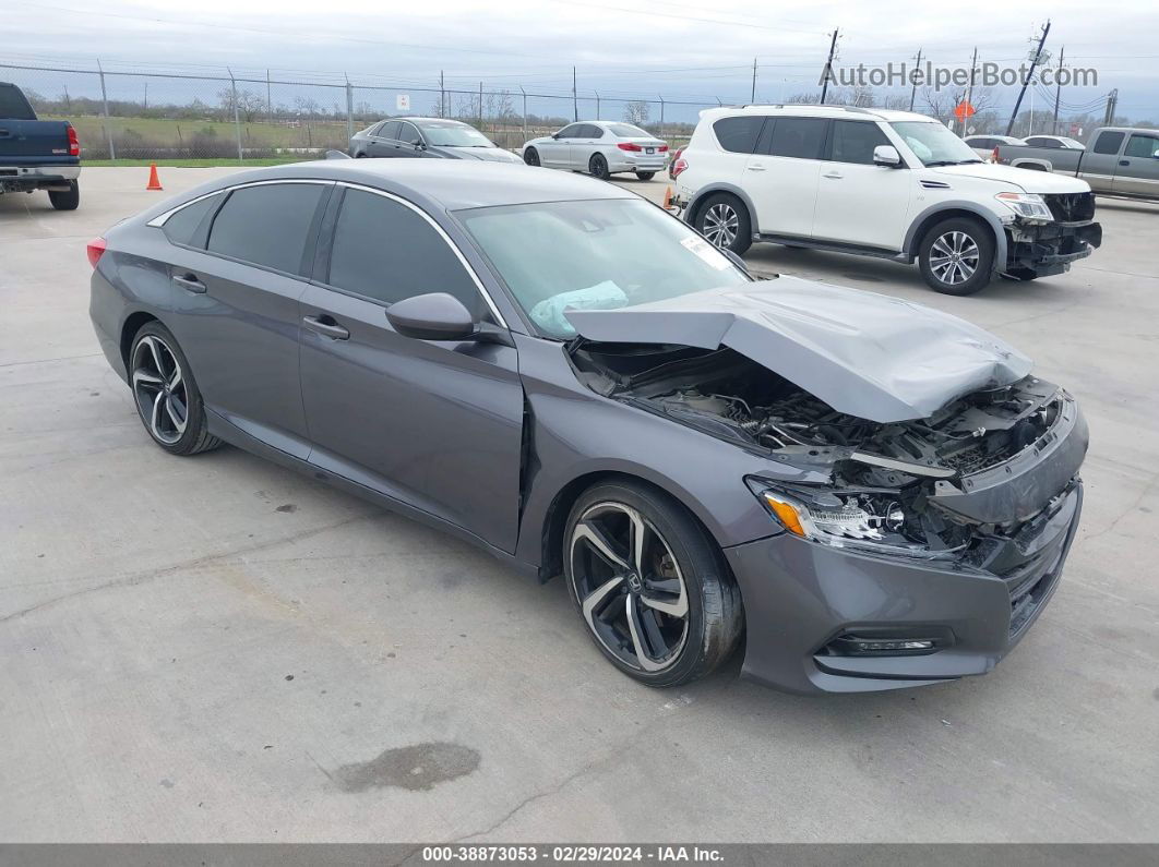 2019 Honda Accord Sport Gray vin: 1HGCV1F32KA049706