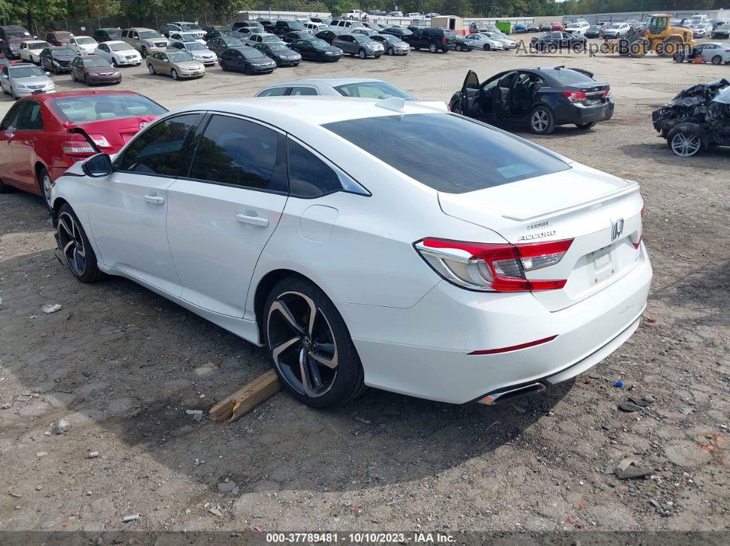 2019 Honda Accord Sport White vin: 1HGCV1F32KA067171