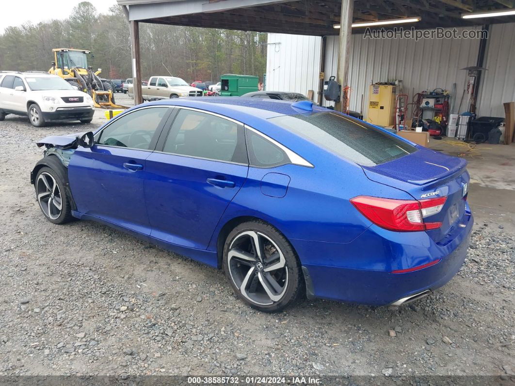 2019 Honda Accord Sport Blue vin: 1HGCV1F32KA076078