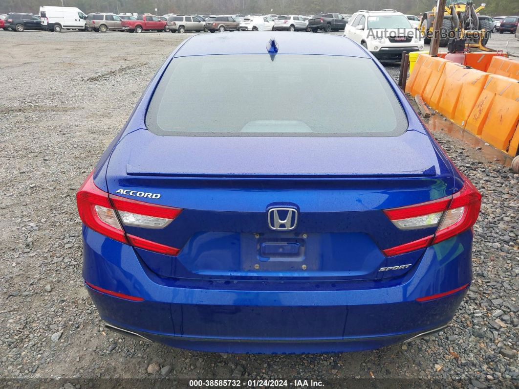 2019 Honda Accord Sport Blue vin: 1HGCV1F32KA076078