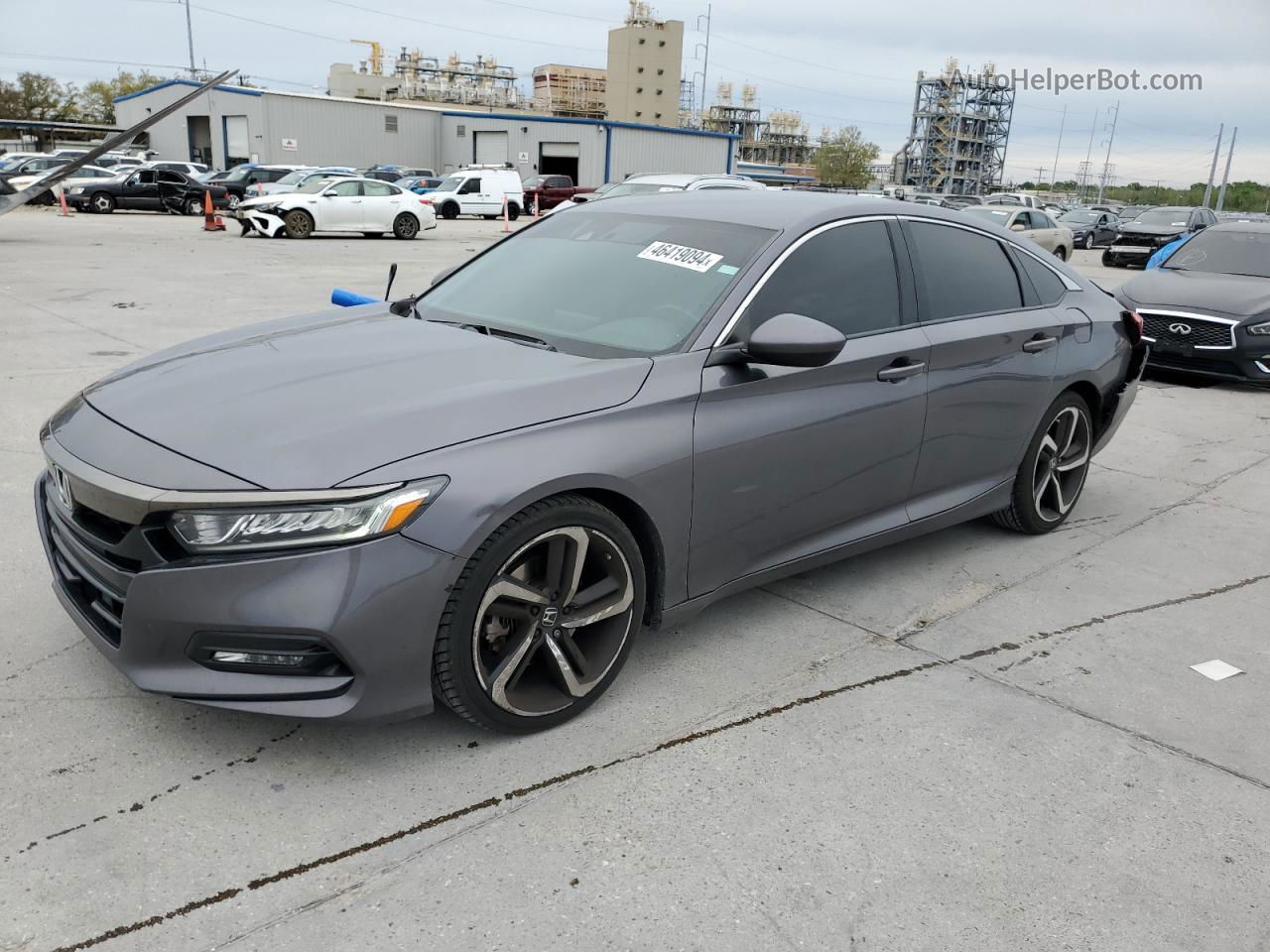 2019 Honda Accord Sport Серый vin: 1HGCV1F32KA109449