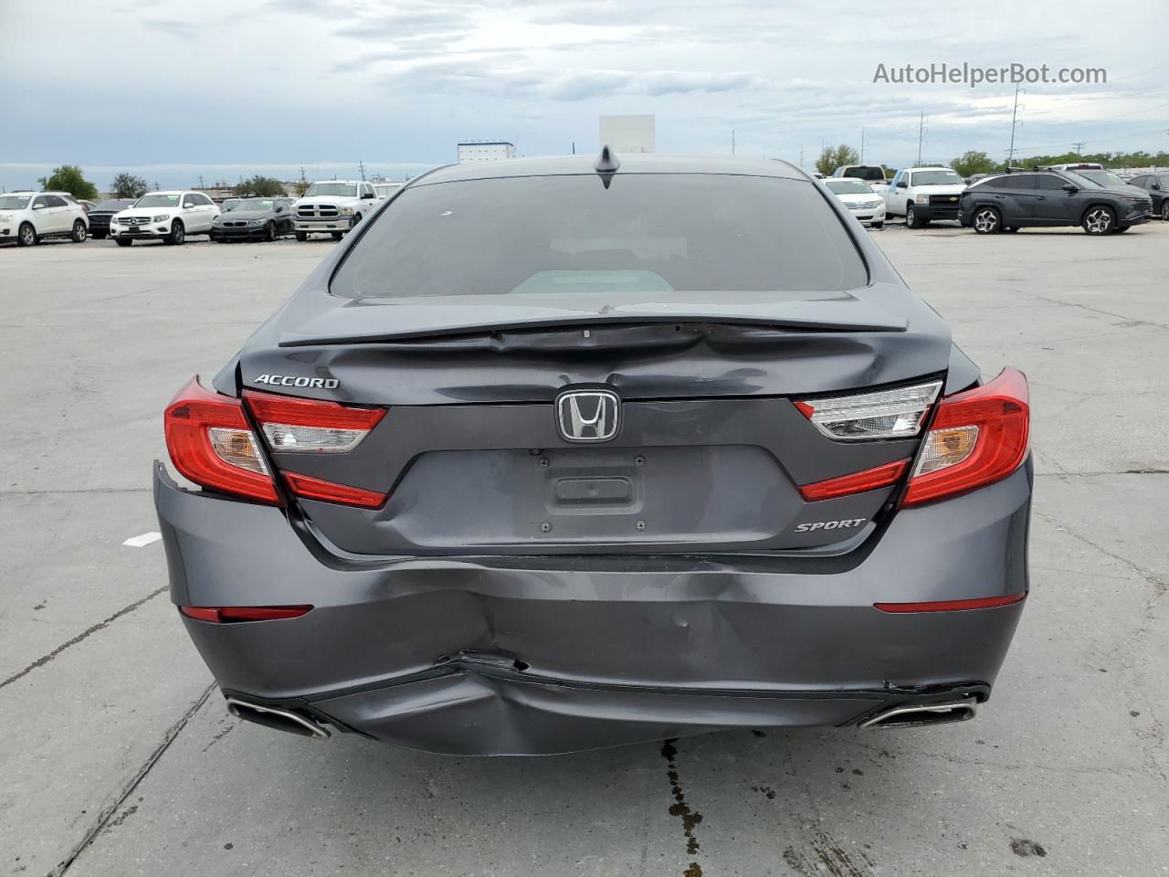 2019 Honda Accord Sport Gray vin: 1HGCV1F32KA109449