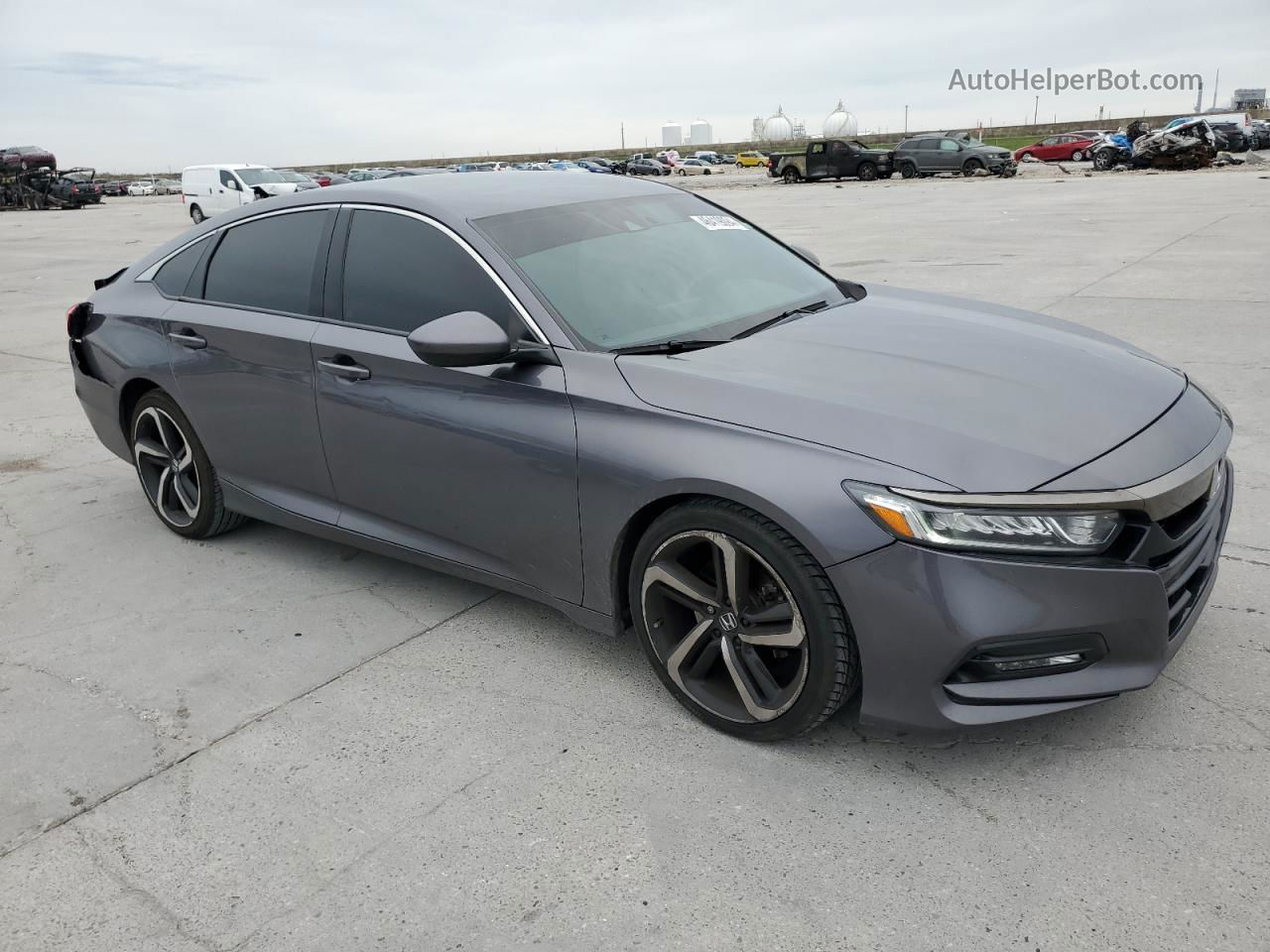 2019 Honda Accord Sport Серый vin: 1HGCV1F32KA109449