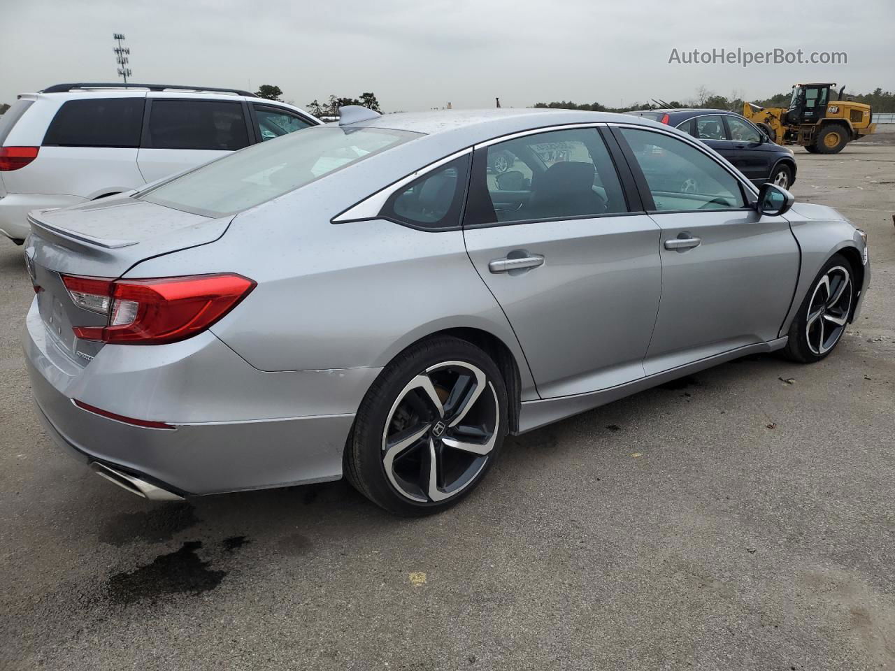 2019 Honda Accord Sport Silver vin: 1HGCV1F32KA147585