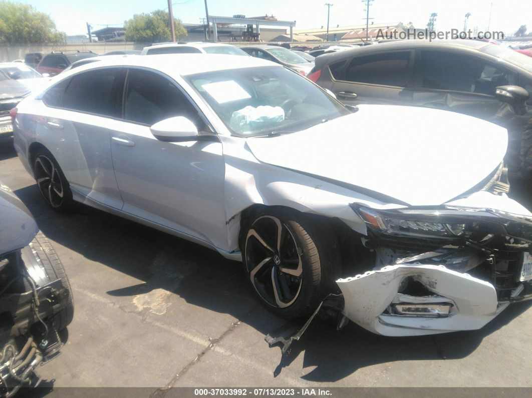 2019 Honda Accord Sedan Sport 1.5t White vin: 1HGCV1F32KA151605