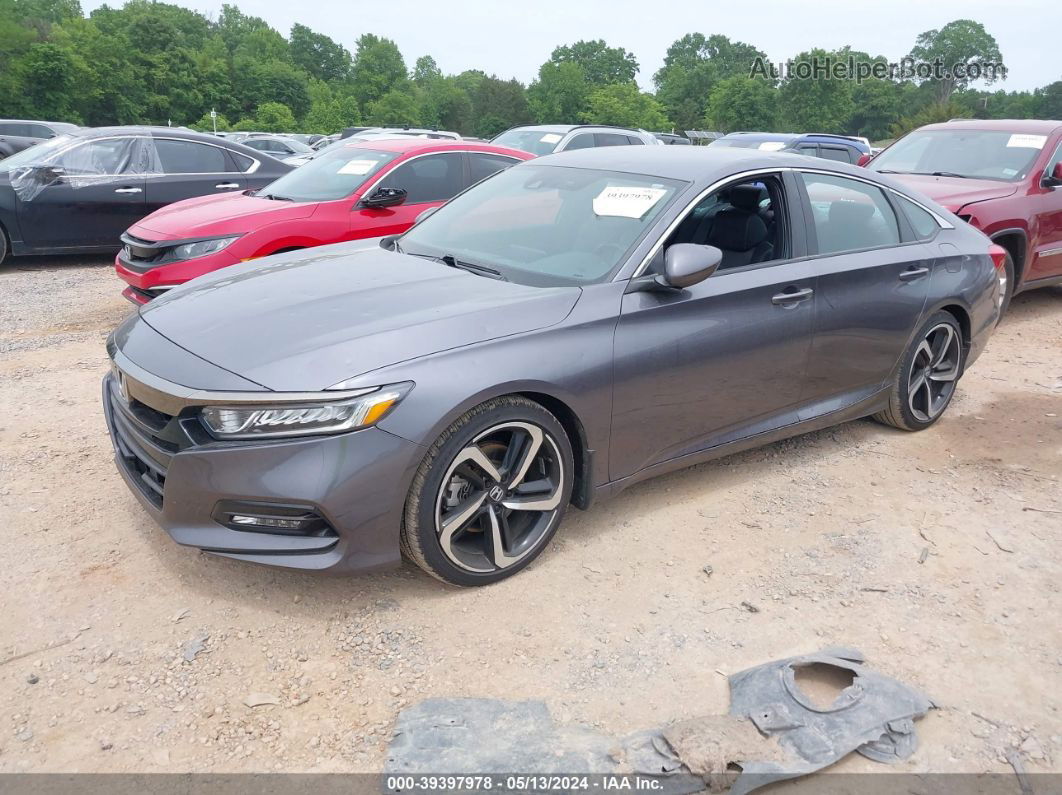 2019 Honda Accord Sport Gray vin: 1HGCV1F32KA162703