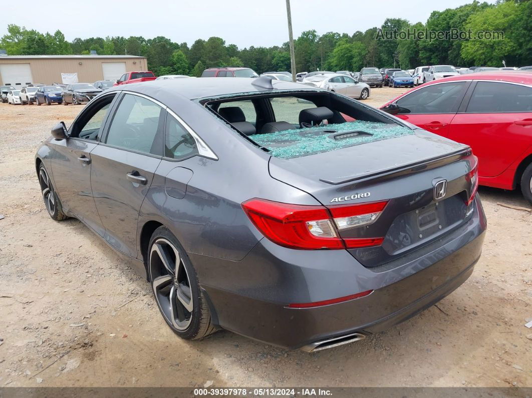 2019 Honda Accord Sport Gray vin: 1HGCV1F32KA162703