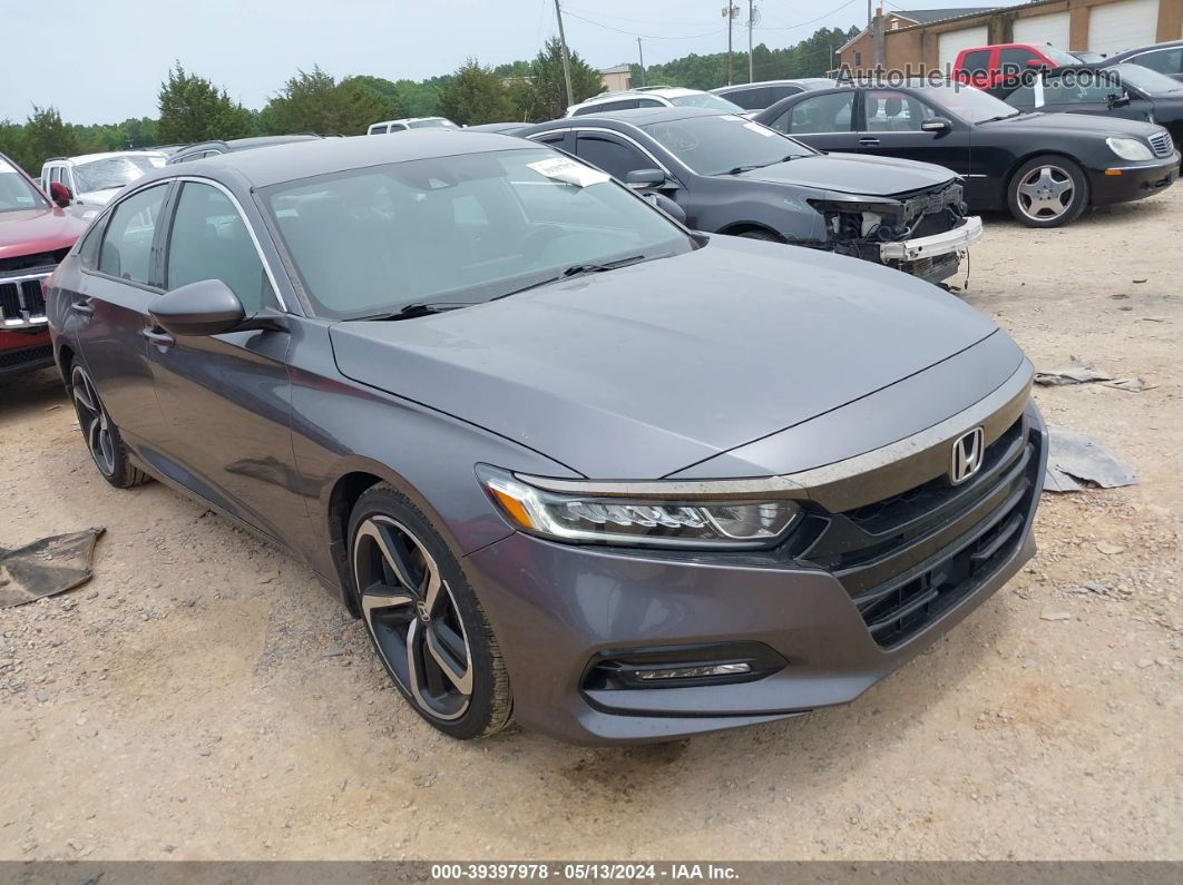 2019 Honda Accord Sport Gray vin: 1HGCV1F32KA162703