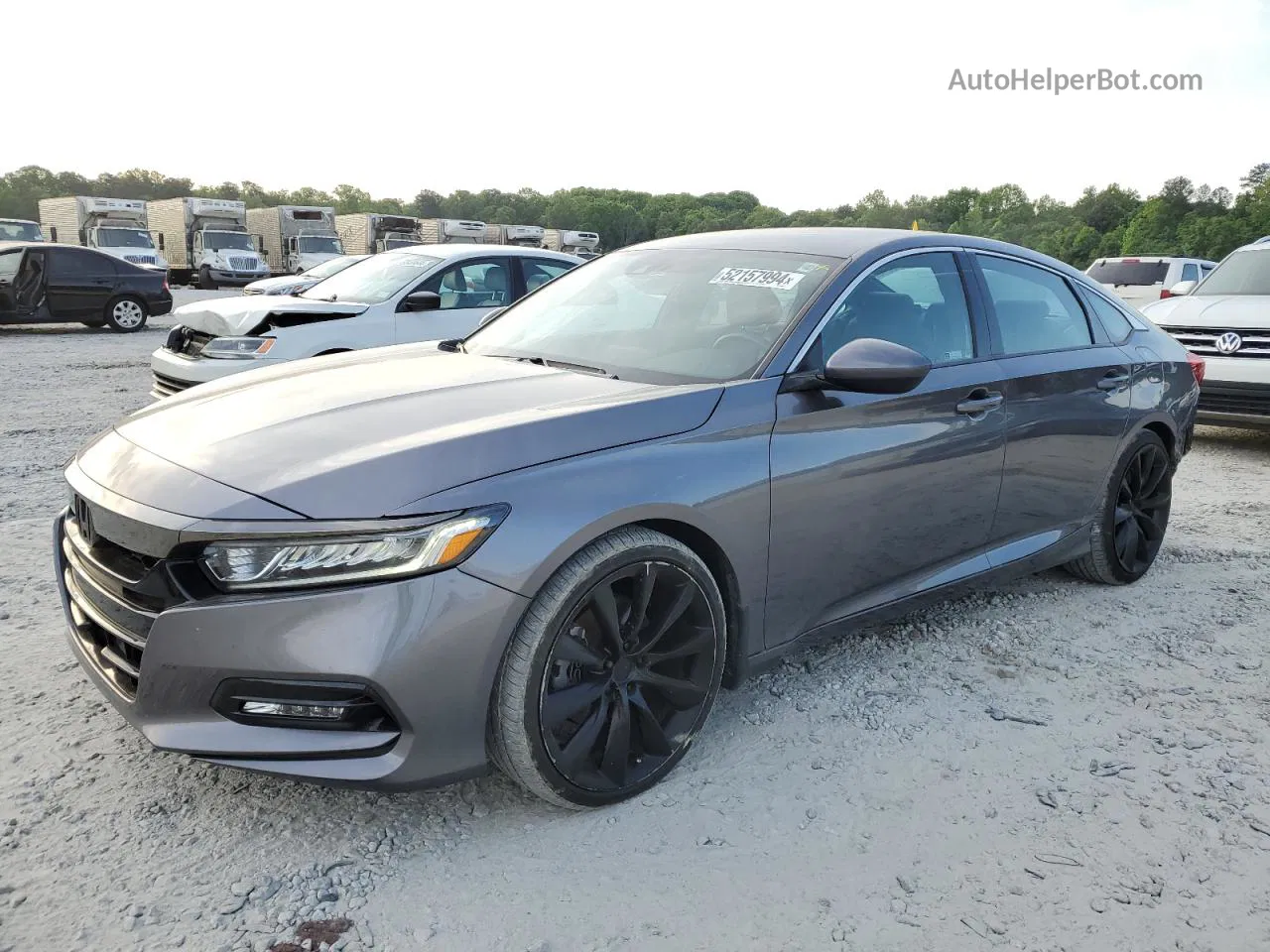 2019 Honda Accord Sport Gray vin: 1HGCV1F32KA162846