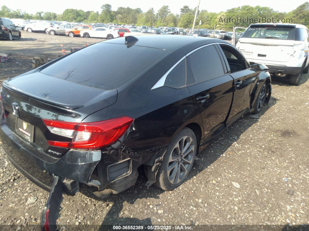 2019 Honda Accord Sedan Sport 1.5t Black vin: 1HGCV1F32KA170820