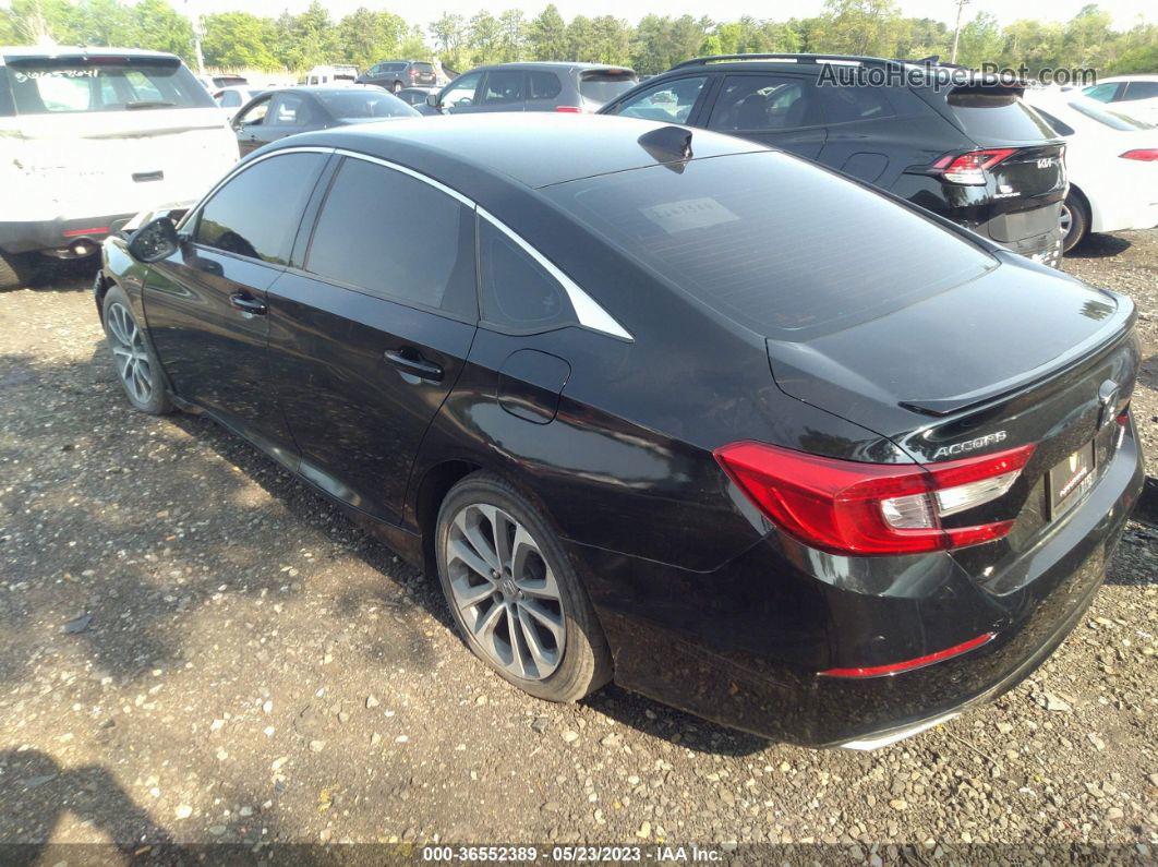 2019 Honda Accord Sedan Sport 1.5t Black vin: 1HGCV1F32KA170820