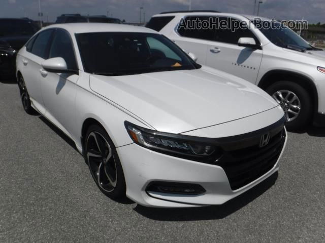 2020 Honda Accord Sedan Sport White vin: 1HGCV1F32LA031577