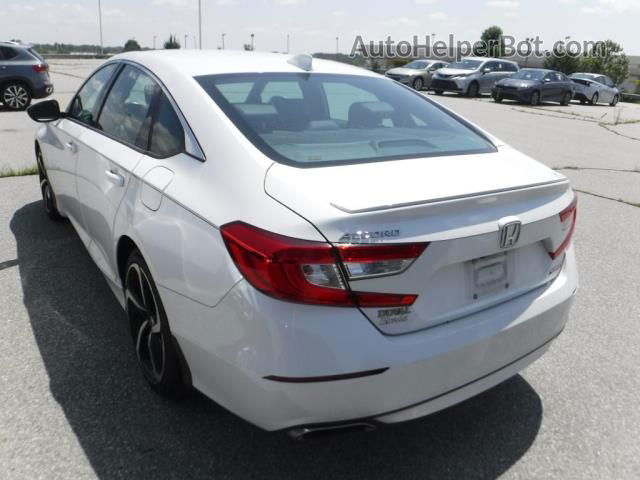 2020 Honda Accord Sedan Sport White vin: 1HGCV1F32LA031577