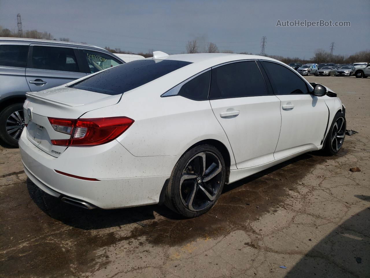 2020 Honda Accord Sport Белый vin: 1HGCV1F32LA031742