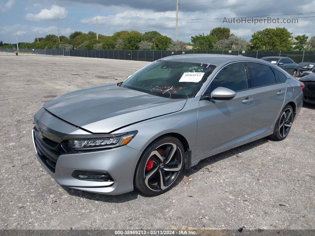 2020 Honda Accord Sport Silver vin: 1HGCV1F32LA054664