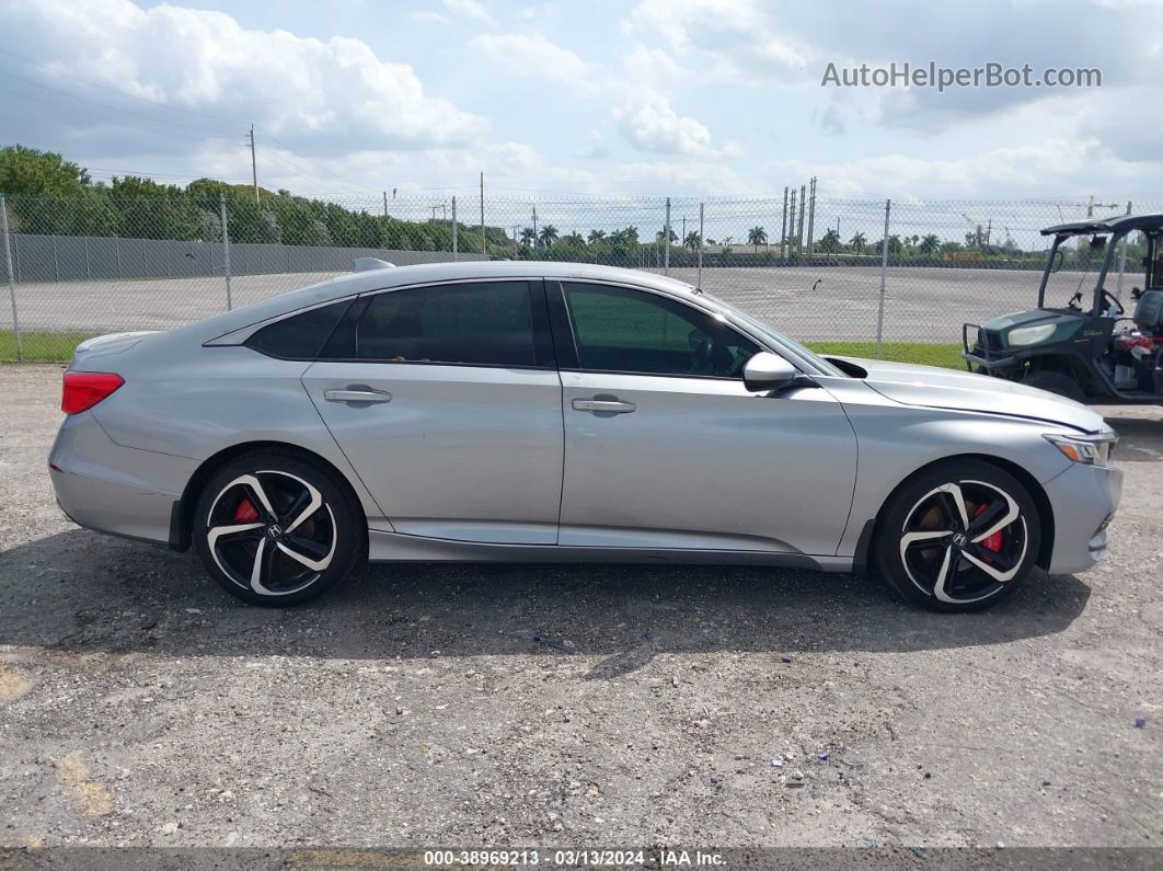 2020 Honda Accord Sport Silver vin: 1HGCV1F32LA054664