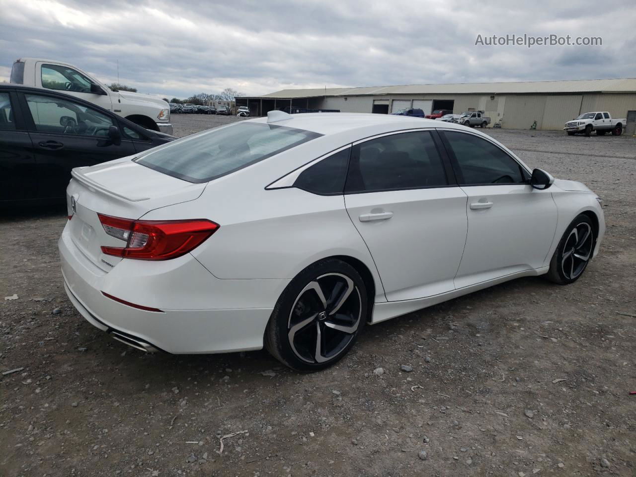 2020 Honda Accord Sport White vin: 1HGCV1F32LA066085