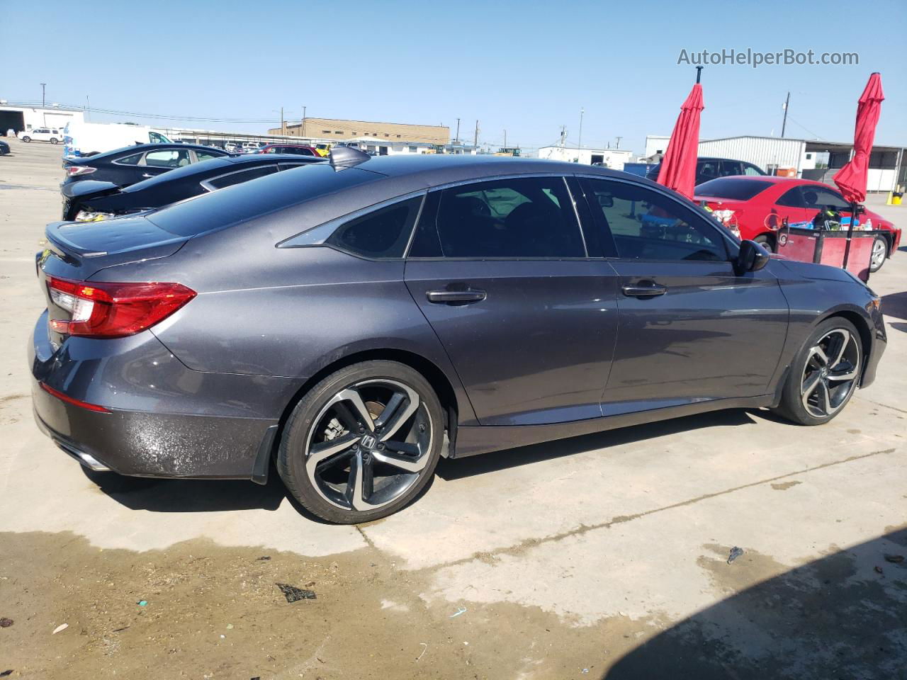 2020 Honda Accord Sport Gray vin: 1HGCV1F32LA075692