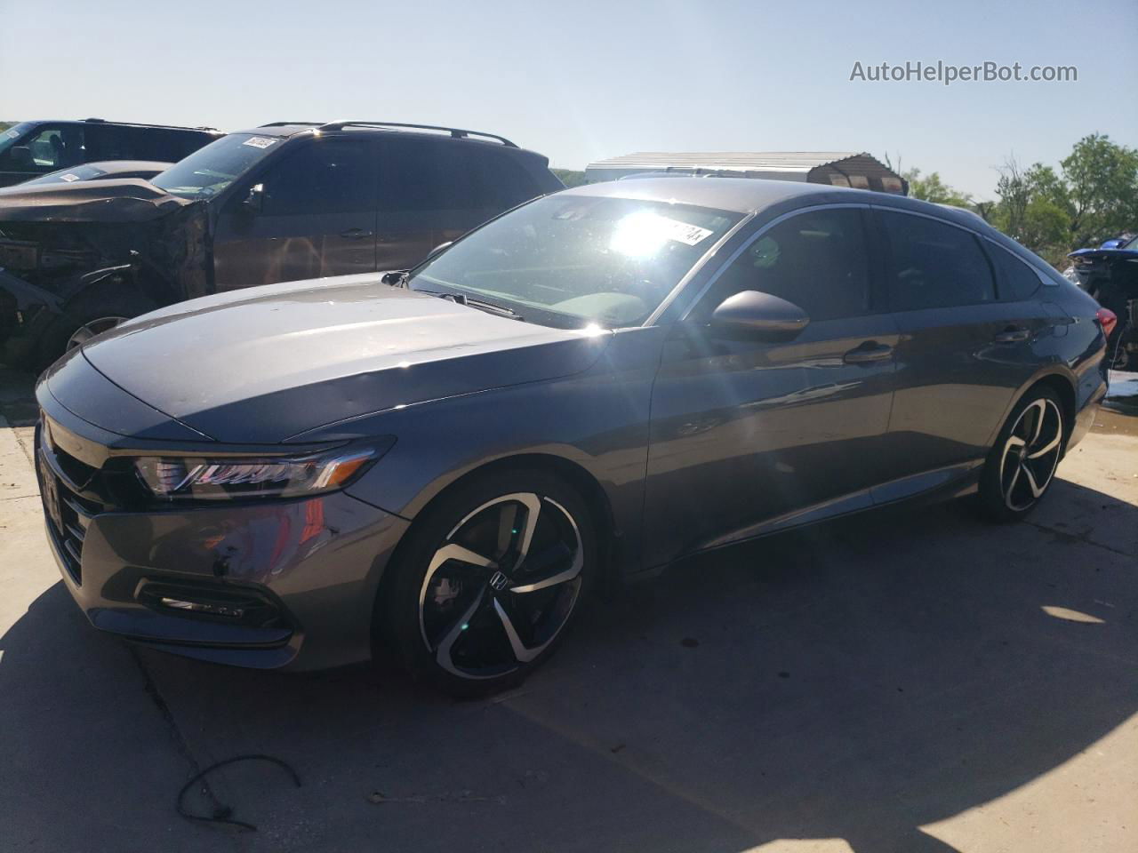 2020 Honda Accord Sport Gray vin: 1HGCV1F32LA075692