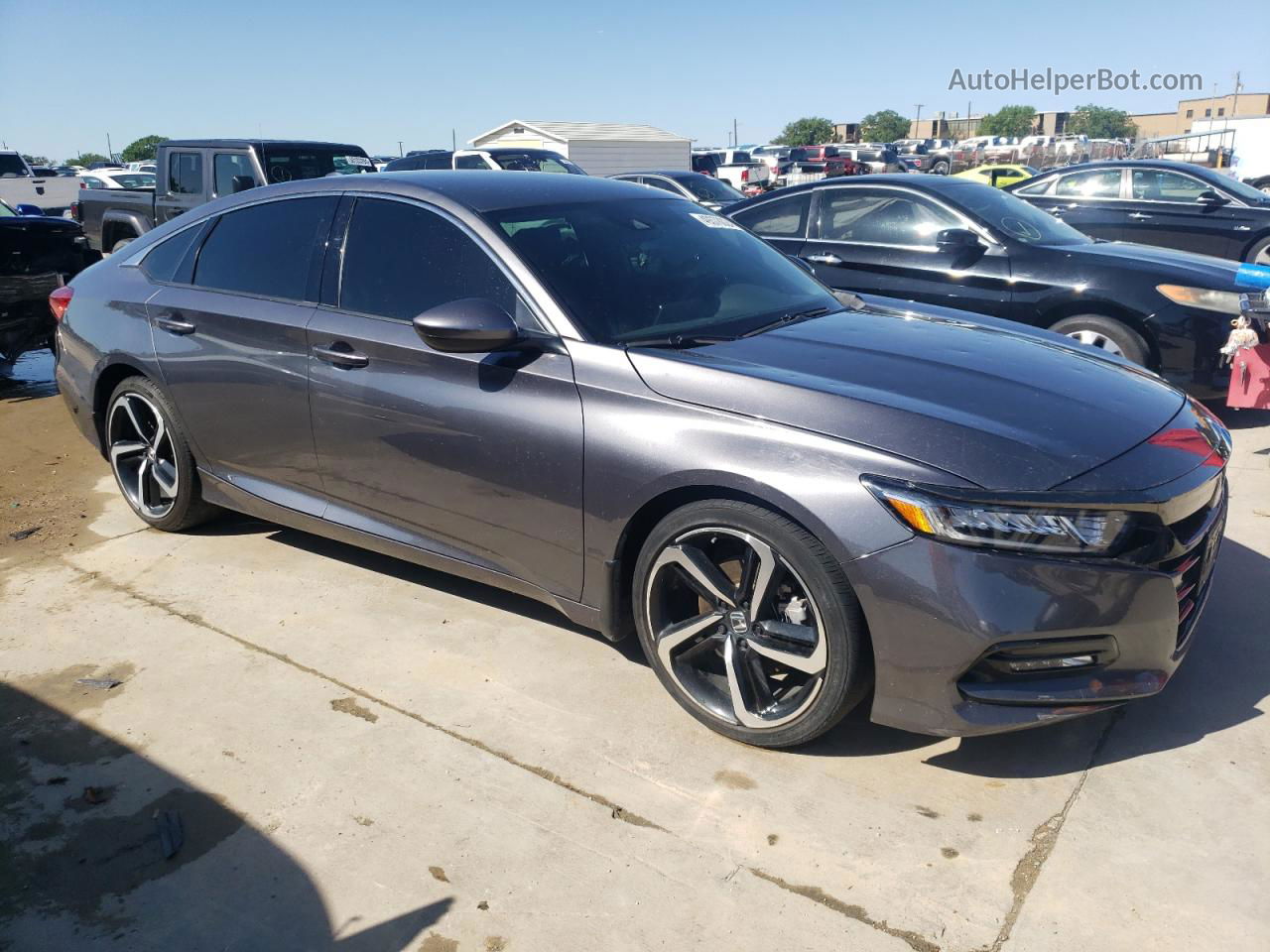 2020 Honda Accord Sport Серый vin: 1HGCV1F32LA075692