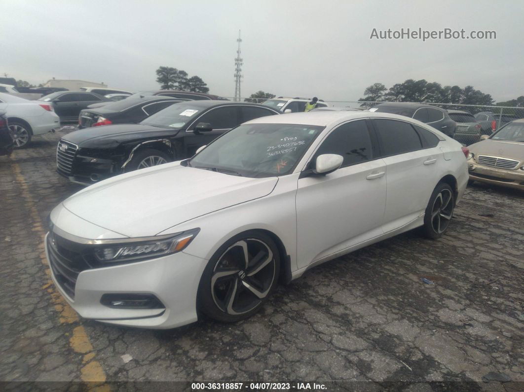 2020 Honda Accord Sedan Sport White vin: 1HGCV1F32LA095277