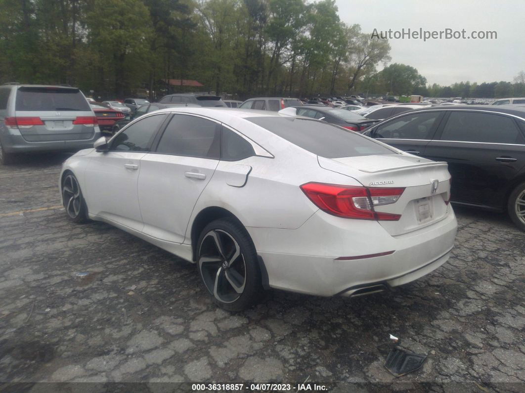 2020 Honda Accord Sedan Sport White vin: 1HGCV1F32LA095277