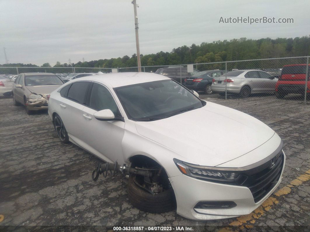 2020 Honda Accord Sedan Sport White vin: 1HGCV1F32LA095277