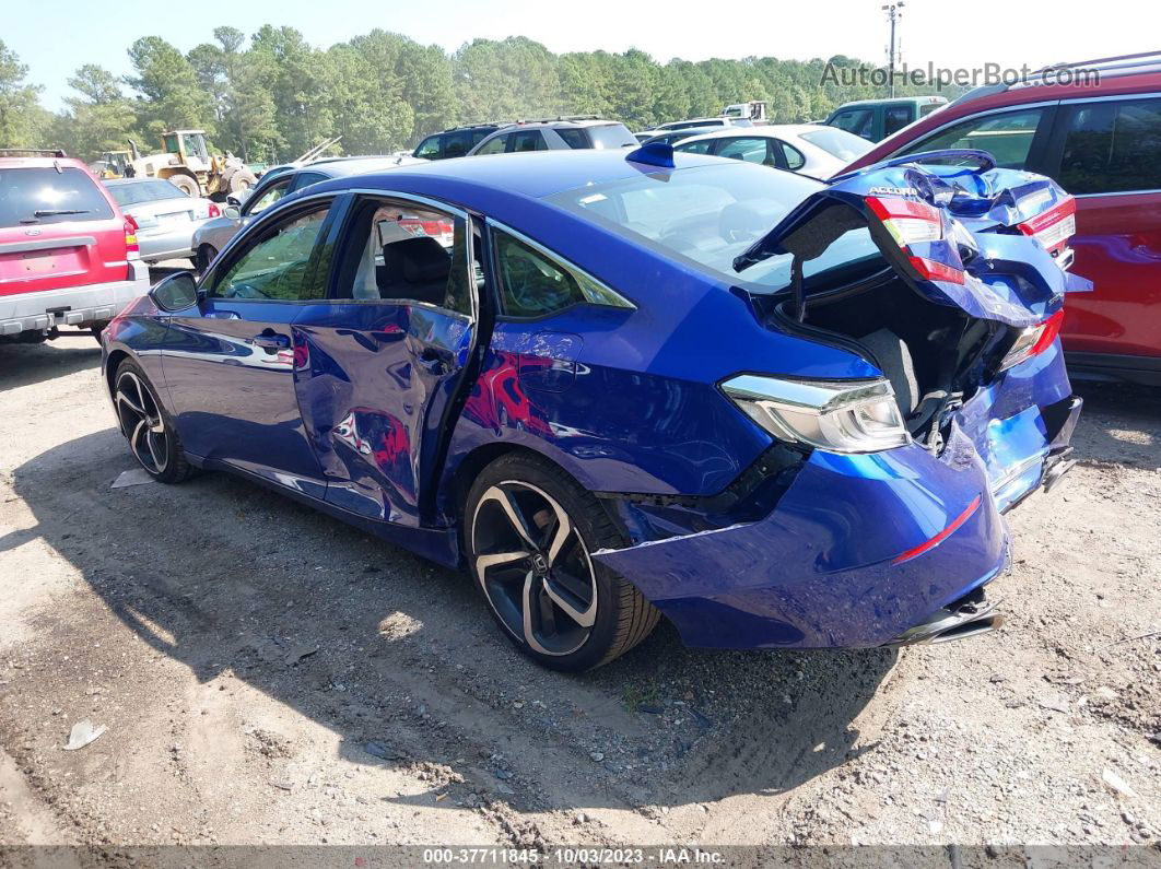 2020 Honda Accord Sedan Sport Blue vin: 1HGCV1F32LA127208