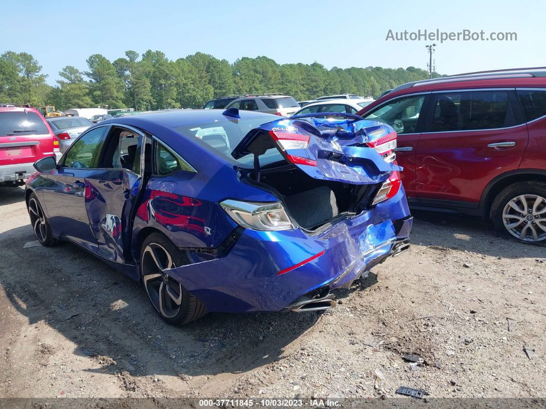 2020 Honda Accord Sedan Sport Blue vin: 1HGCV1F32LA127208