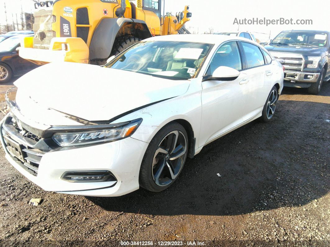 2020 Honda Accord Sport White vin: 1HGCV1F32LA141674