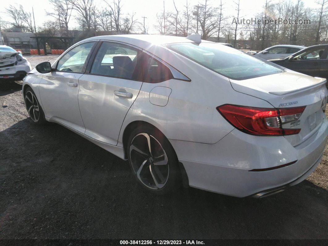 2020 Honda Accord Sport White vin: 1HGCV1F32LA141674