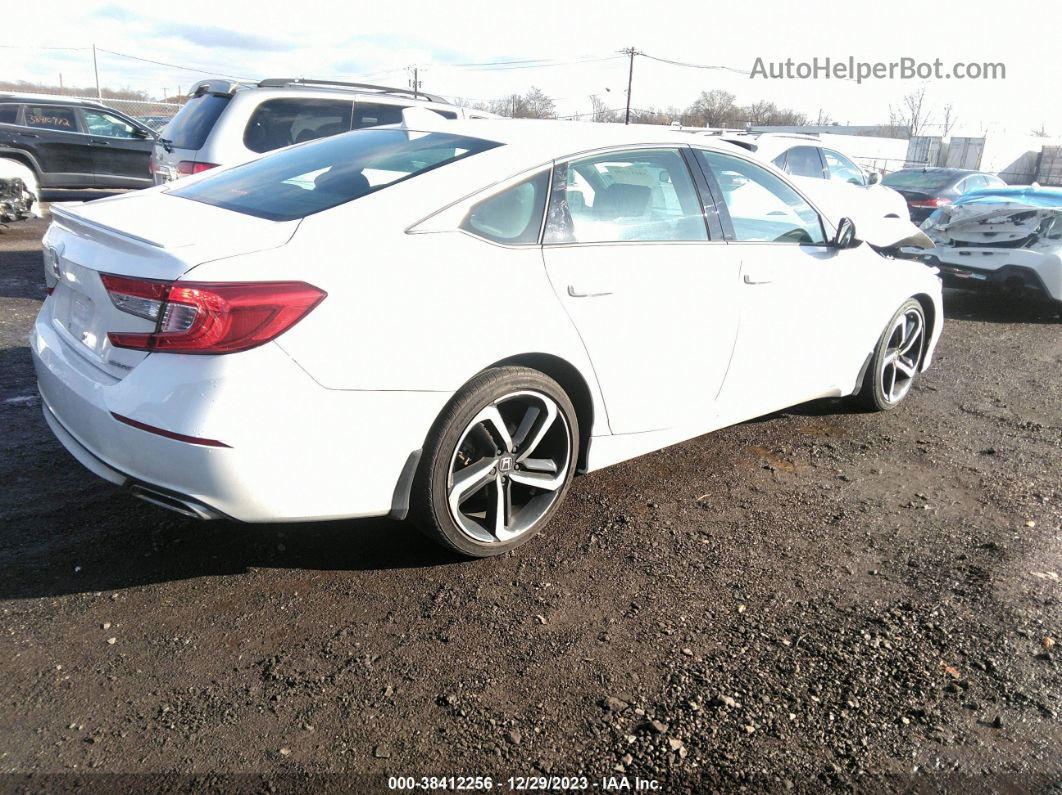 2020 Honda Accord Sport White vin: 1HGCV1F32LA141674