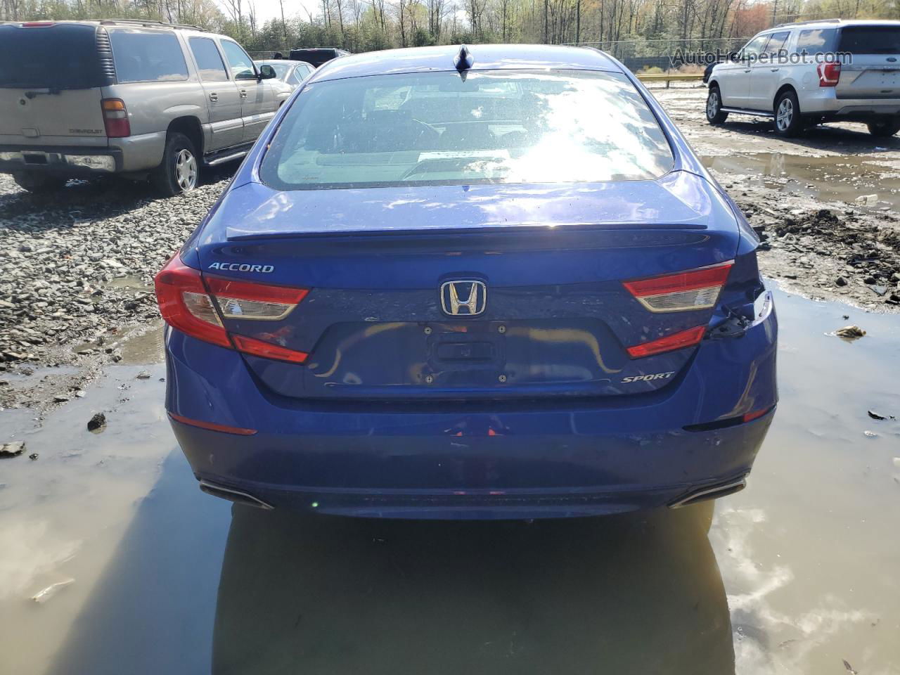 2020 Honda Accord Sport Blue vin: 1HGCV1F32LA145532