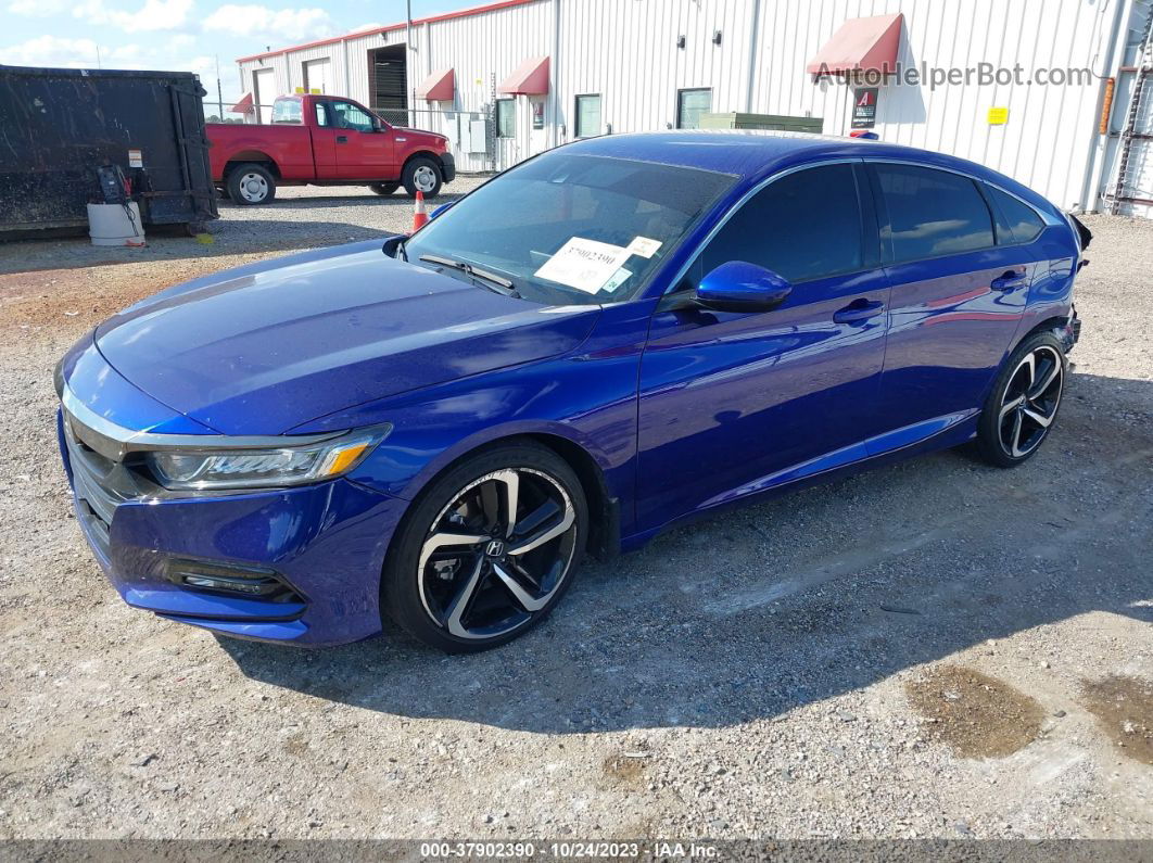 2020 Honda Accord Sedan Sport Blue vin: 1HGCV1F32LA148964